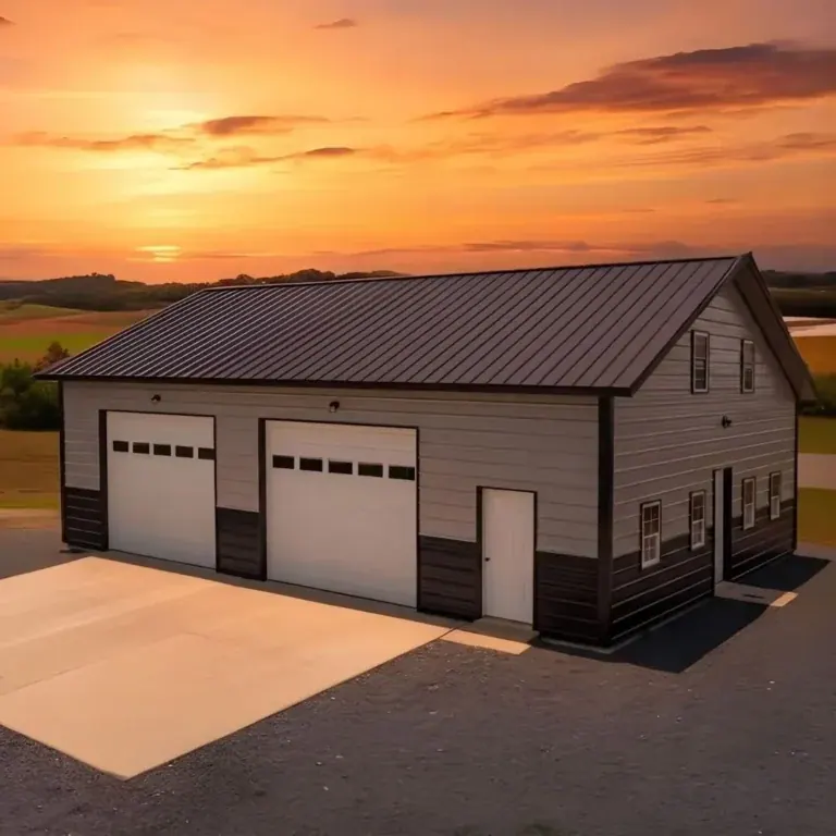 Rancher Spacious 2-Car Garage by Metal America